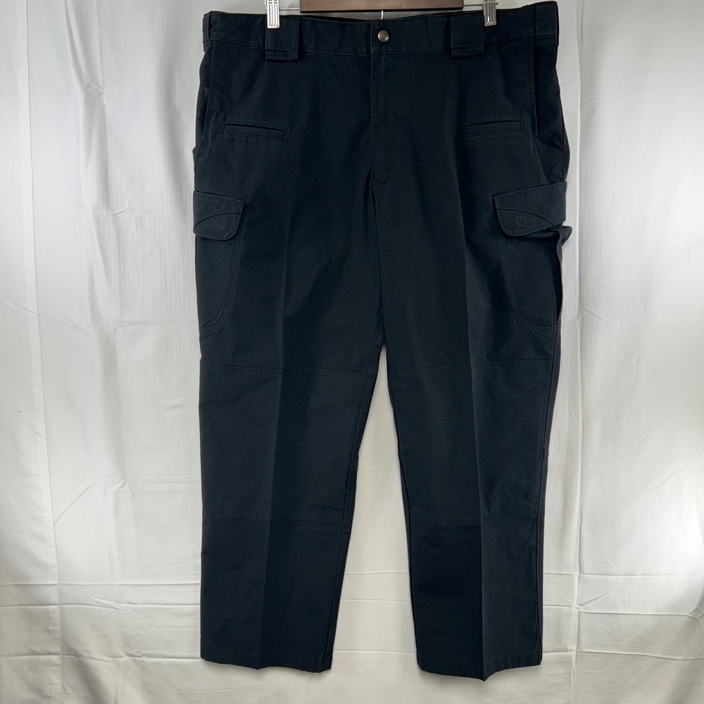 5.11 Tactical Cargo Pants Mens 40x29 Black Ripstop Duty Trousers 74369-019